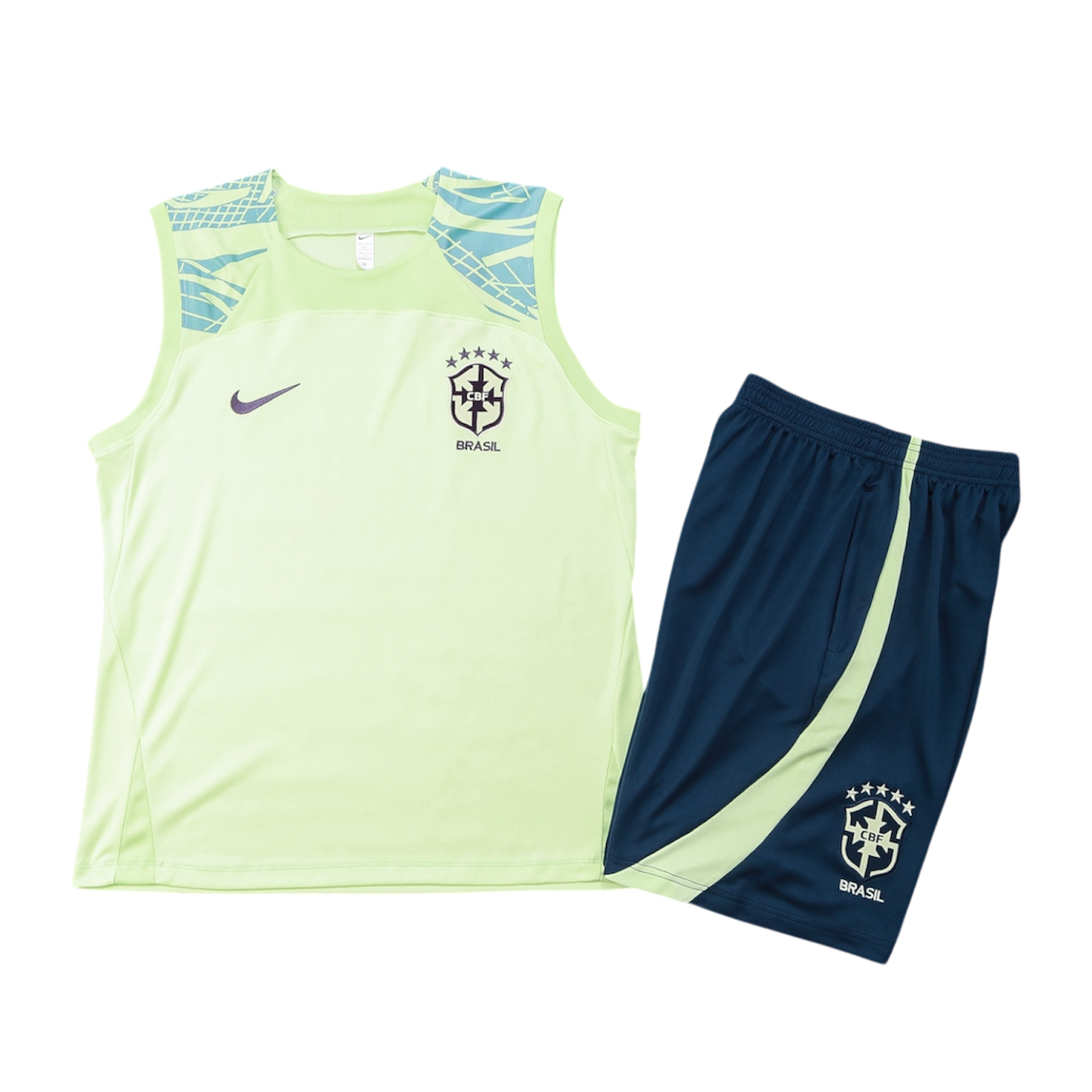 Brazil Light Green Sleeveless Training Set
