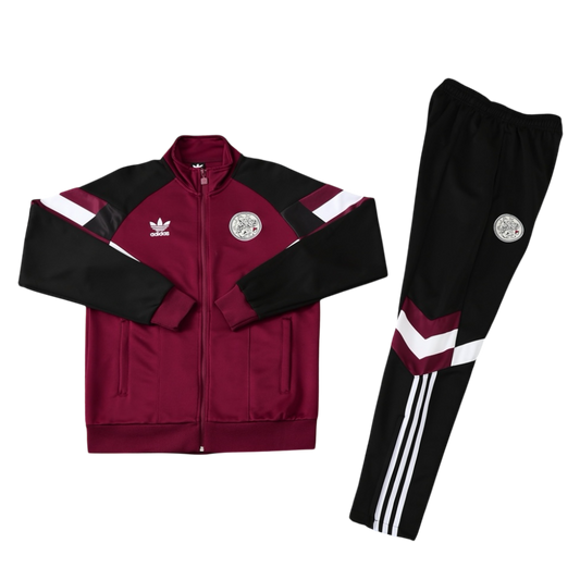 AFC Ajax X Adidas Originals Bordeaux/Black Tracksuit
