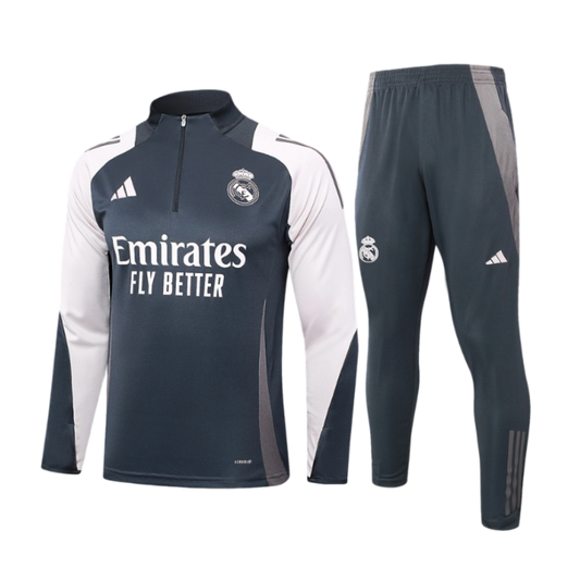 Real Madrid 2024/2025 Dark Grey Tracksuit