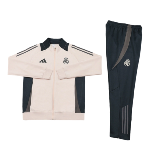 Real Madrid Creme/Grey 2024-2025 Tracksuit