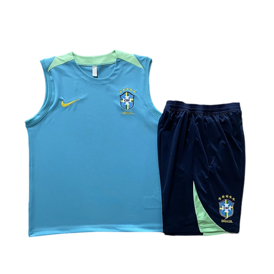 Brazil Light Blue Sleeveless Training Set