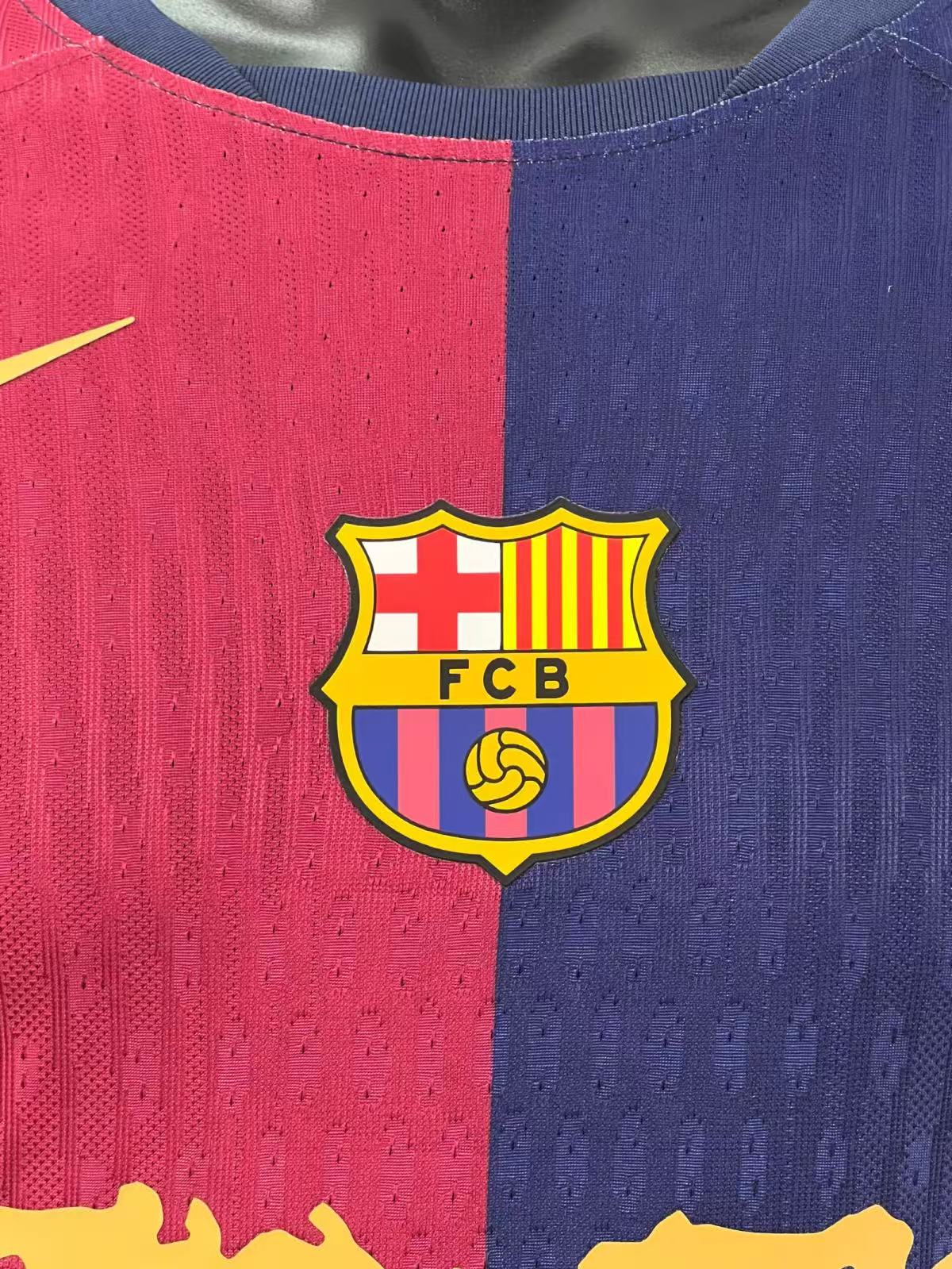 Barcelona X Travis/Cactus Jack Long Sleeve 2024-2025 Home Shirt