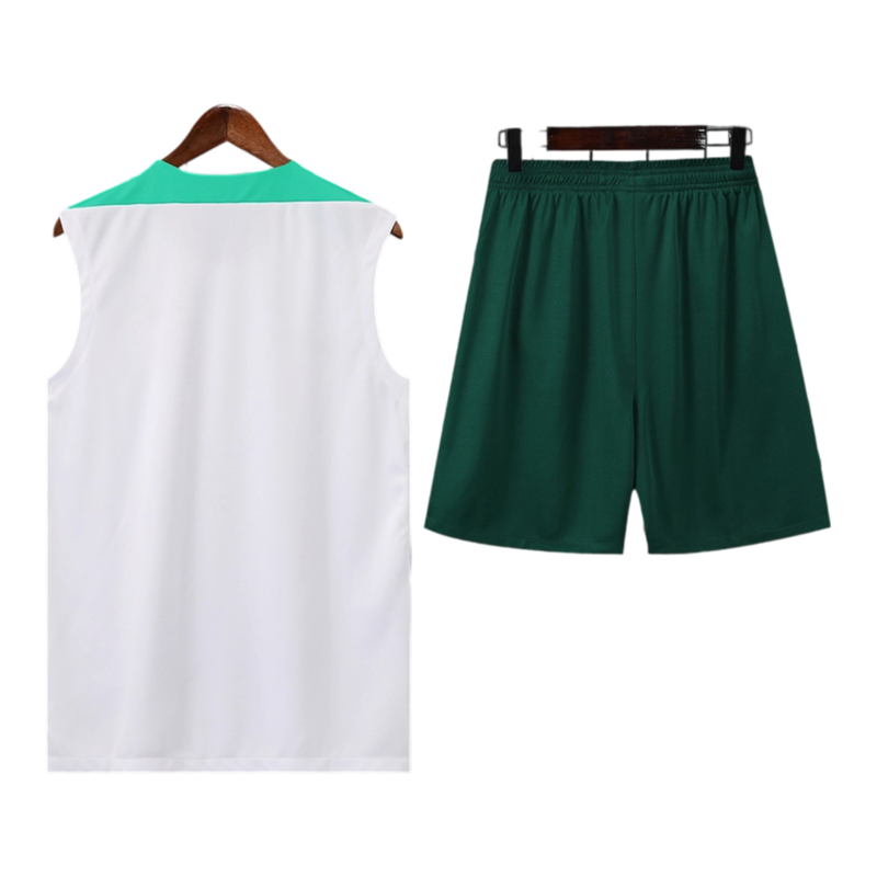 Portugal White/Green Sleeveless Training Set
