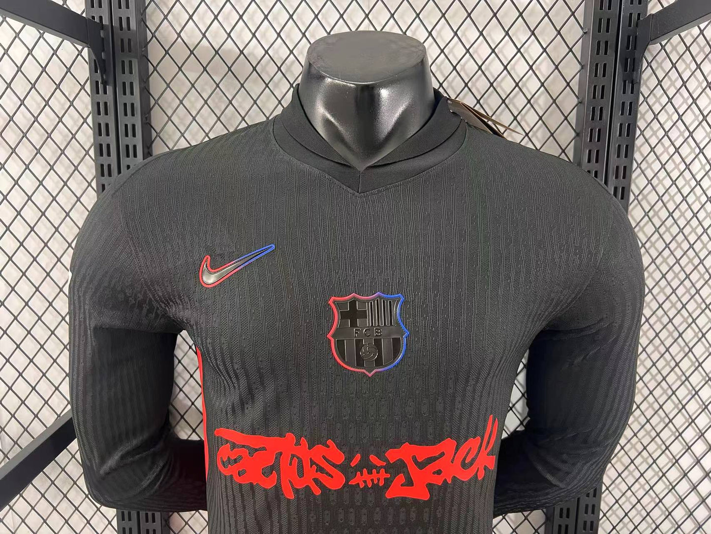 Barcelona X Red  Travis/Cactus Jack Long Sleeve 2024-2025 Away Shirt