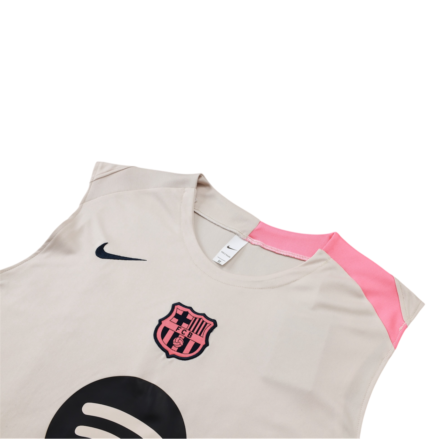 FC Barcelona 2025-2025 Crème/Pink Sleeveless Training Set