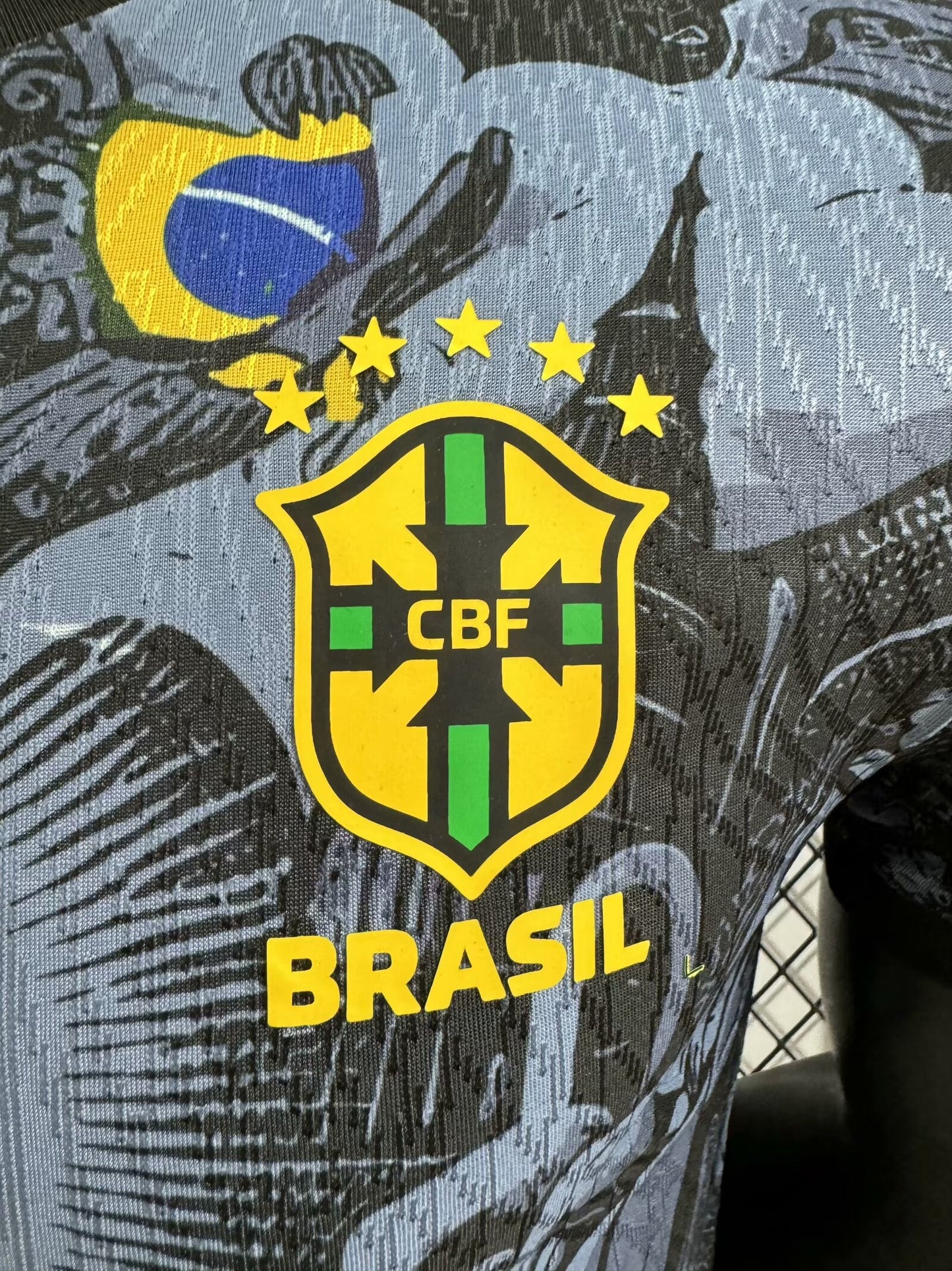 Brazil JESUS Black Shirt