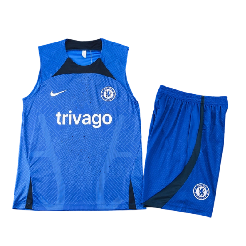 Chelsea Blue Sleeveless Training Set