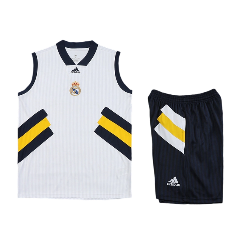 Real Madrid White/Navy/Yellow Summer Training Set
